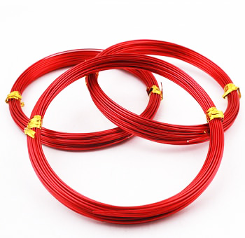 Aluminum Wire 9.5 FT - Red
