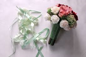 here is the prepared Bridal Bouquet