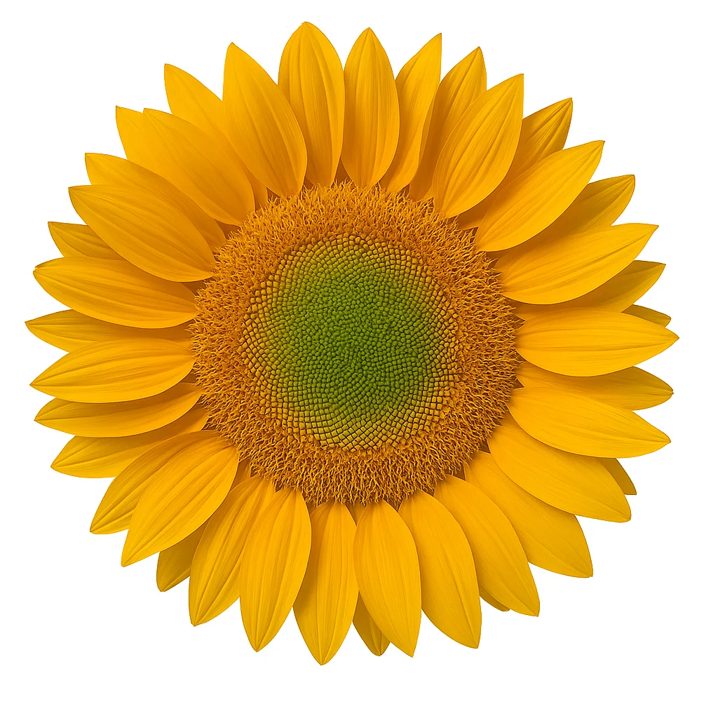 Fresh yellow sunflowers with green centers shipped farm-direct, ideal for florists, weddings, and seasonal floral themes.