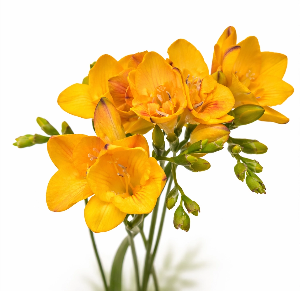 Fresh yellow freesia flowers sold in bulk at wholesale prices, perfect for wedding bouquets, centerpieces, and event décor.