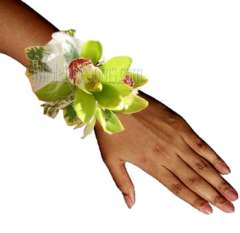 Green Cymbidium Wrist Corsage Flower