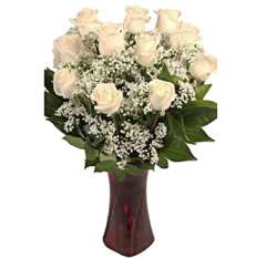Off White Majestic Rose Valentine's Day Flowers