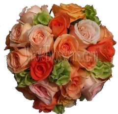 Orange Rose Celebration Wedding Flowers Package