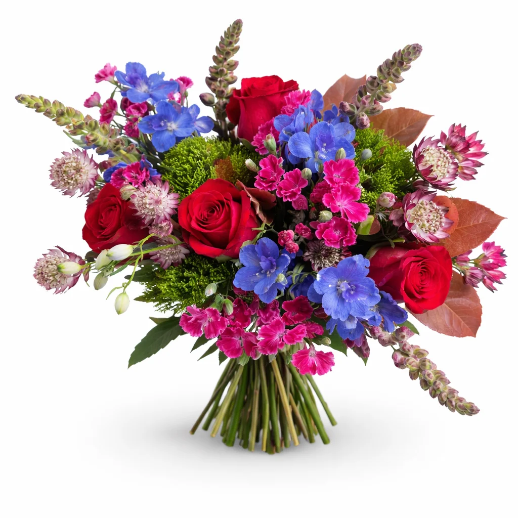 Bold romantic floral wedding centerpieces by WholeBlossoms