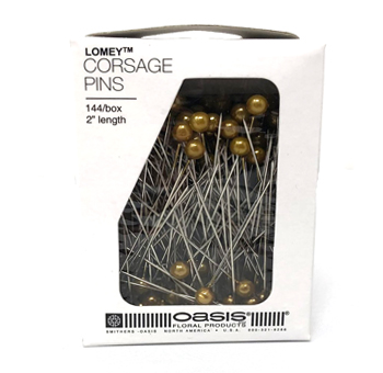 Elegant gold 2-inch boutonniere pins for weddings, formal events, and luxury floral creations with timeless appeal.