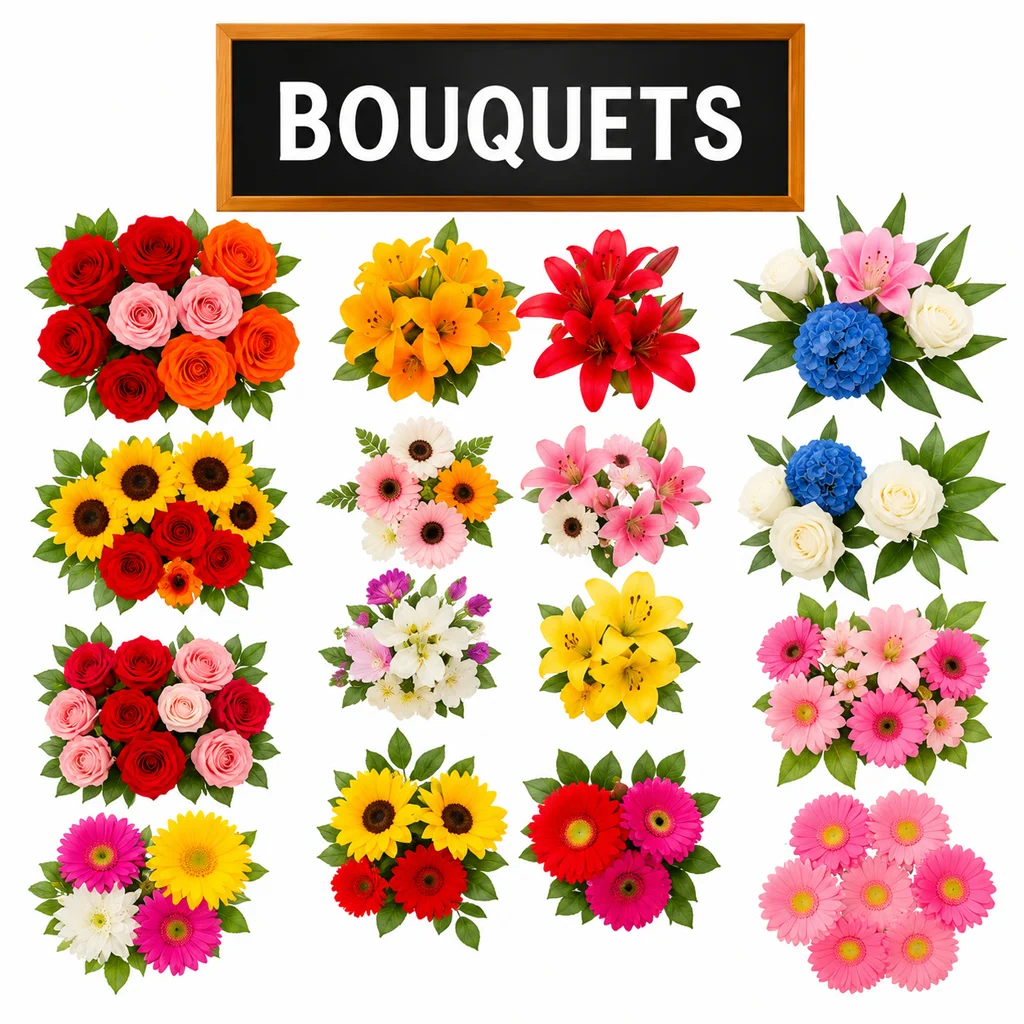 Bulk flower bouquets for weddings, events, churches, fundraisers, retail displays, and everyday floral gifting.