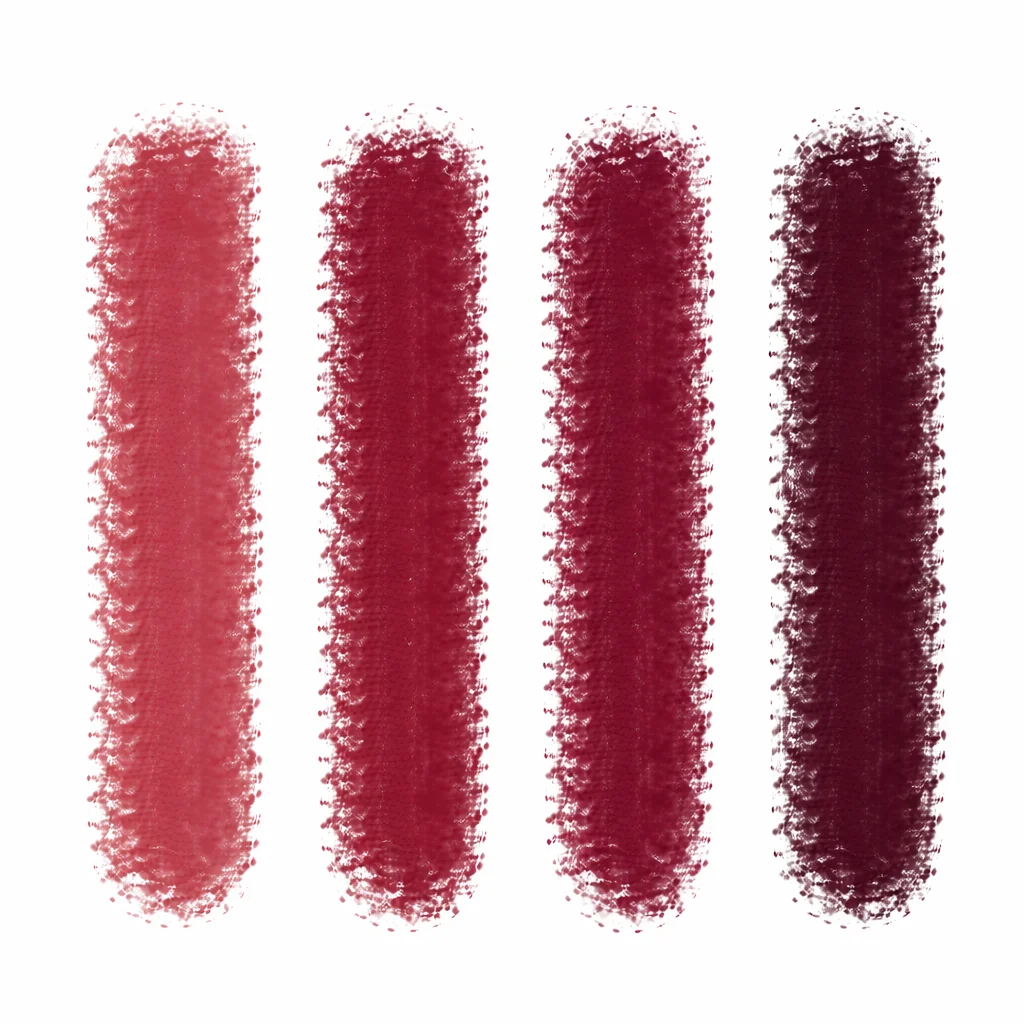 Burgundy color sample on a color wheel, representing the deep, rich hue of burgundy flowers.