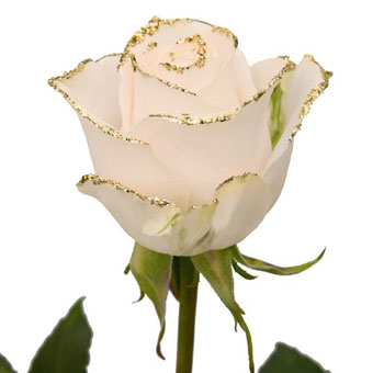 Elegant white glitter rose adds shimmer and style to bridal bouquets, luxury gifts, and festive floral arrangements.
