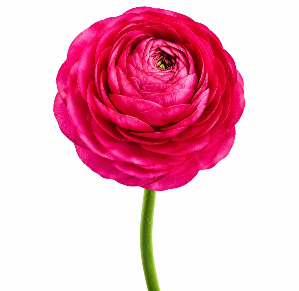 Hot pink ranunculus flowers for weddings and events with next-day bulk delivery availability.