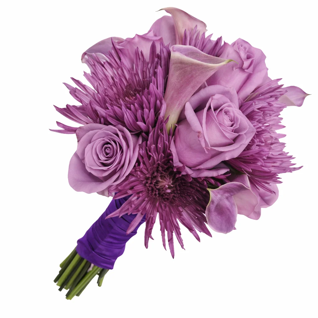Lavender Nosegay Rose Bridal Bouquet