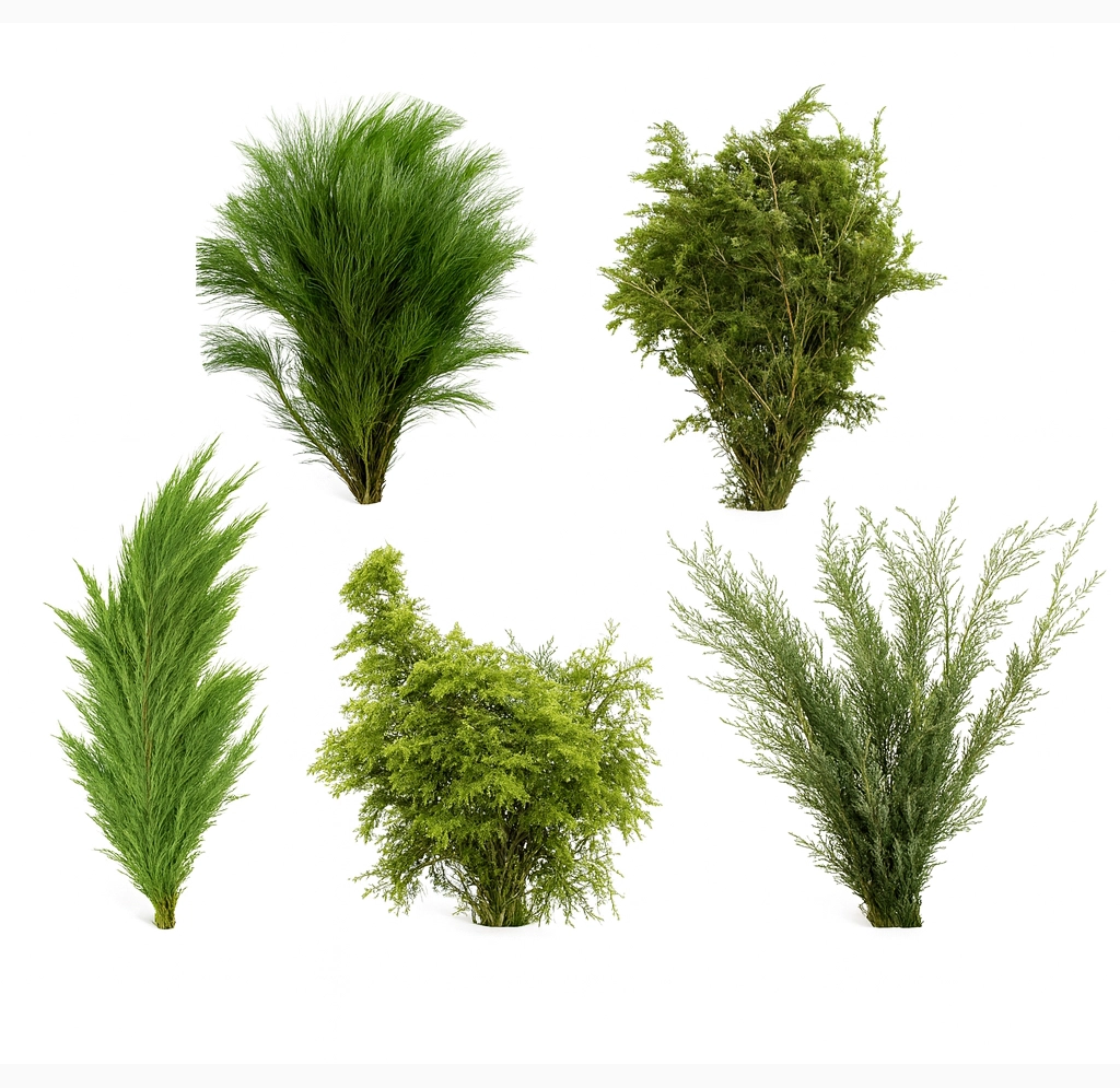Christmas Mixed Box Collection - Noel, 5 bunches of fresh greenery for festive holiday decorating.