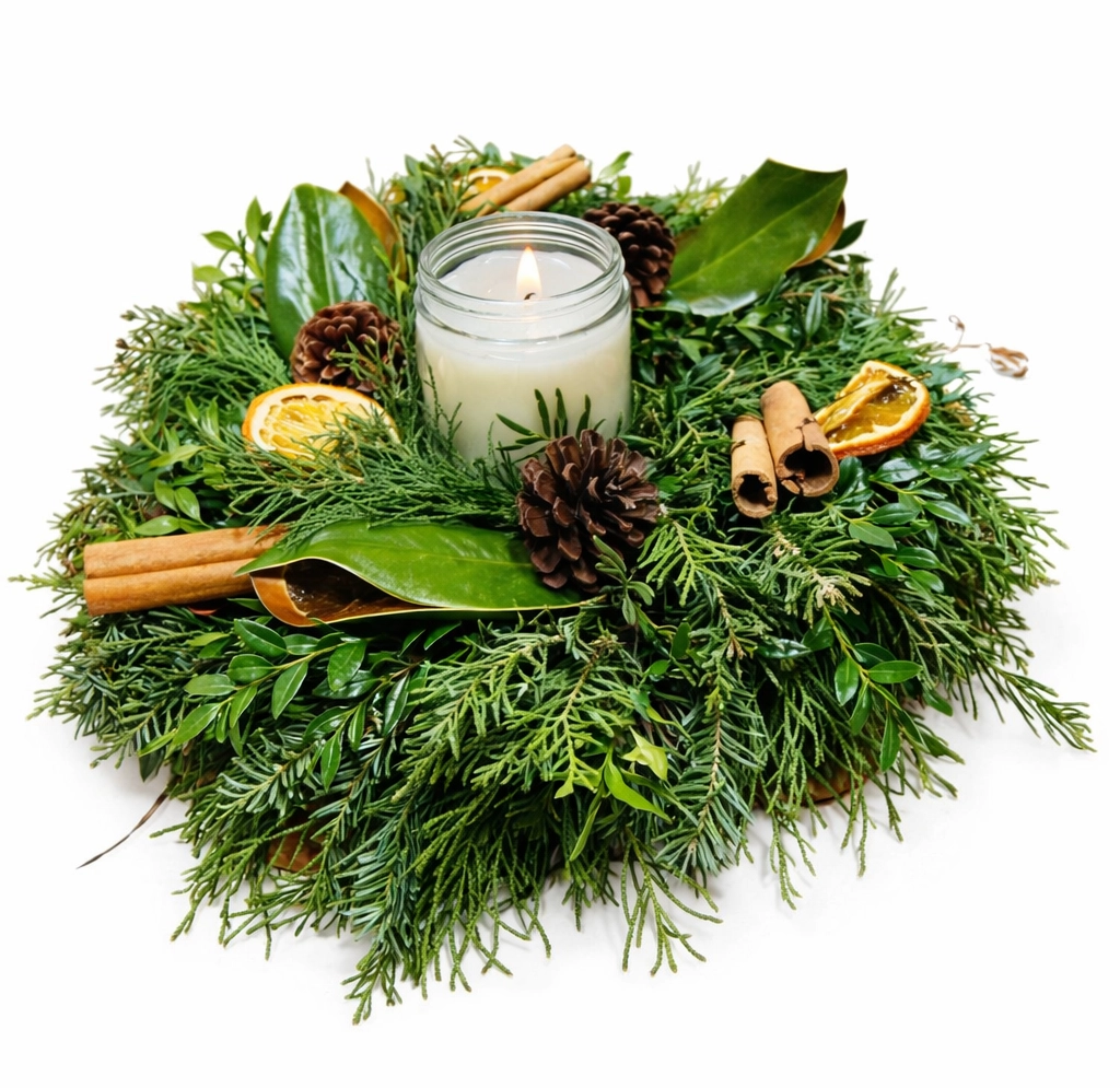 Orange spice candle rings for fall wedding table décor in bulk at wholesale prices.