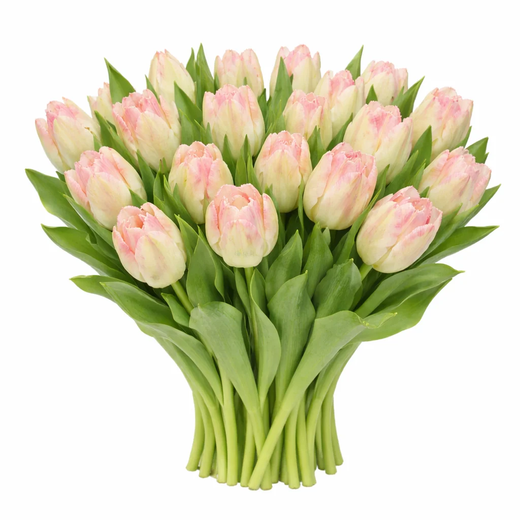 Light pink parrot tulip bouquet arrangement – bulk wholesale wedding flowers for romantic floral décor