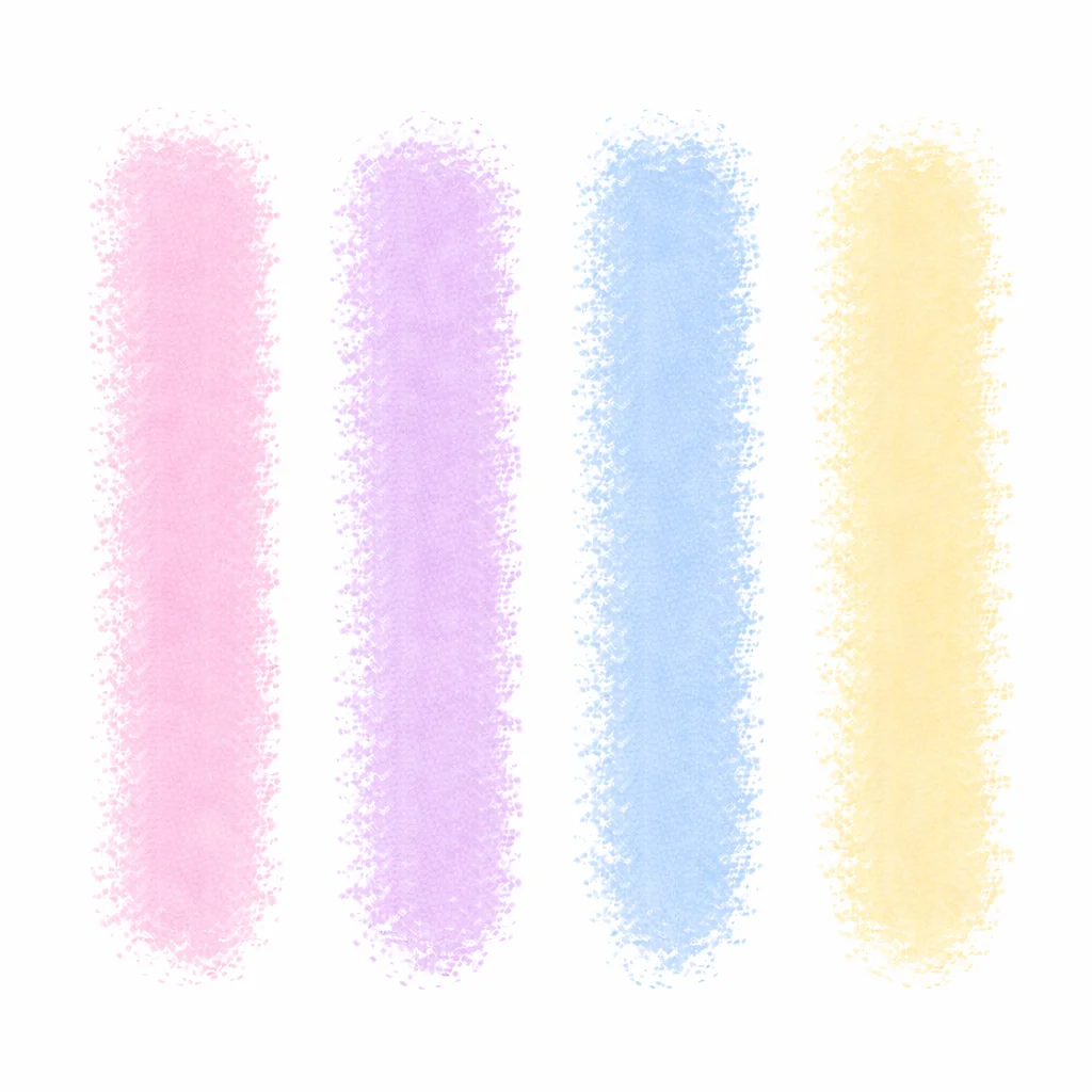 Pastel wedding flower color palette featuring soft blush, peach, lavender, and cream shades for floral arrangements.