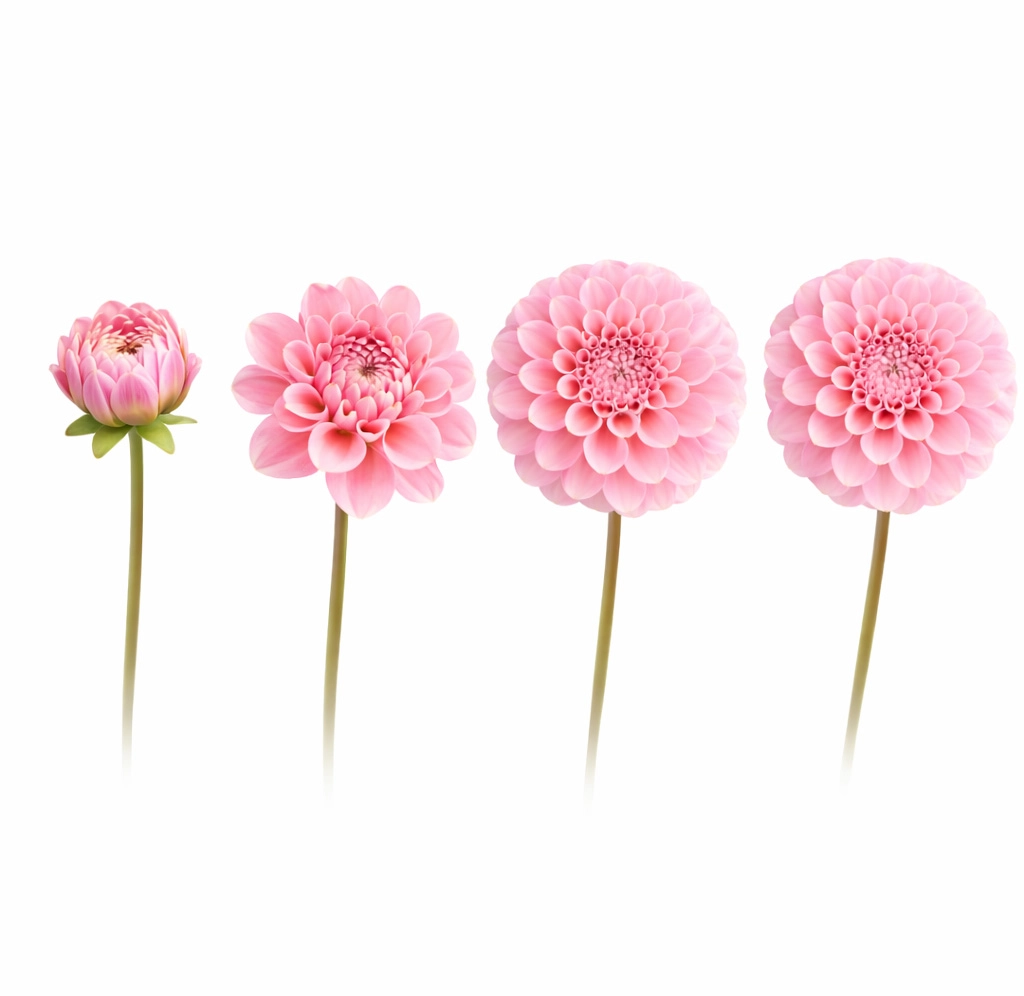 Wholesale Wizard of Oz pink dahlias with soft blush petals ideal for wedding bouquets and event floral designs