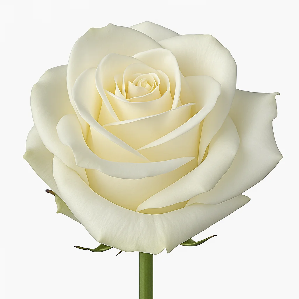 Fresh Polar Star White Rose sold in bulk, great for romantic wedding florals, floral decorators, and luxury event arrangements.
