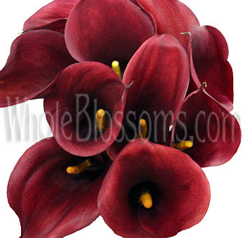 Red Calla Lilies Bouquet