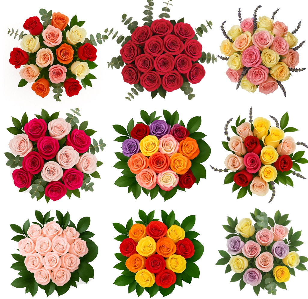 Batch Of Roses Wholesale Mixed Rose Bouquets – Premium Bulk Roses for Events & Resale