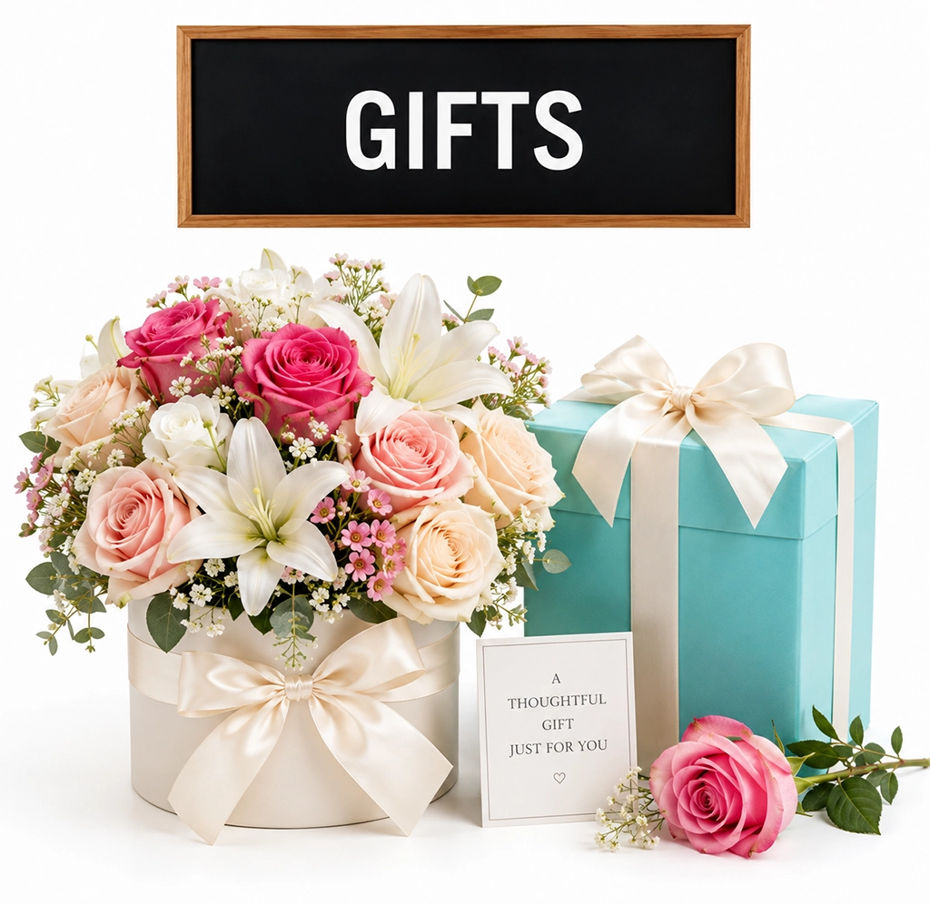 Thoughtful floral gifts featuring fresh cut flowers and elegant arrangements perfect for birthdays, anniversaries, celebrations, and special occasions.