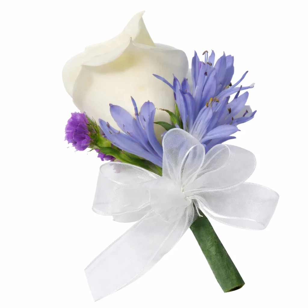 White Rose Pin Corsage Flower White Rose Pin Corsage Flower