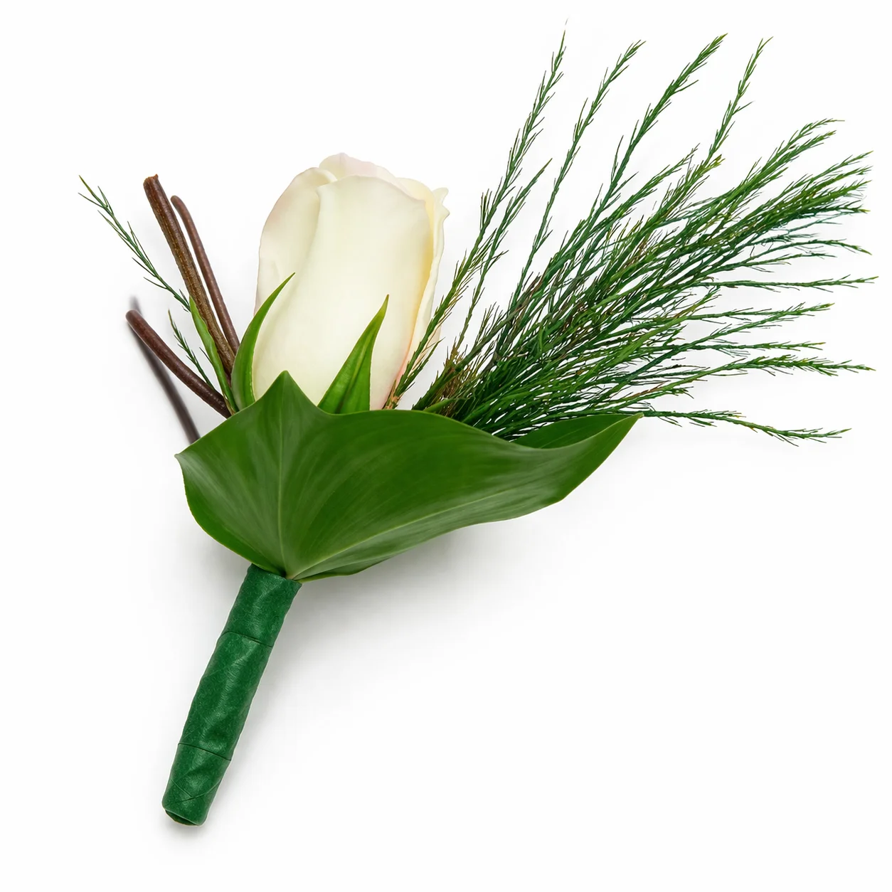 White Rose Boutonnieres White Rose Boutonnieres