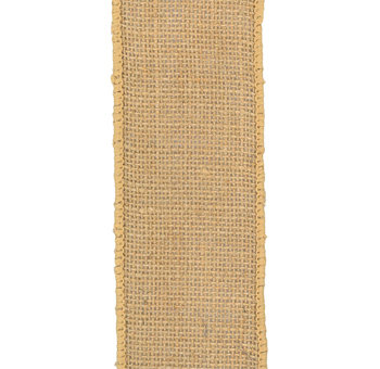 Textured natural burlap ribbon ideal for boho weddings, floral styling, and earthy-chic event arrangements.
