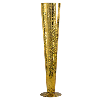 Gold Mercury Trumpet Vase