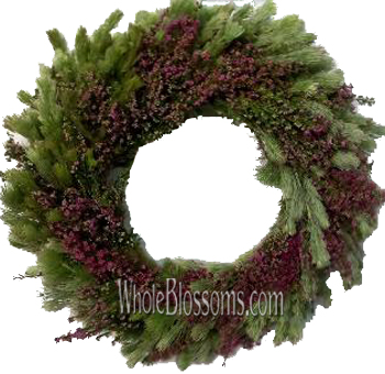 Heather Wooly Bush Wreath