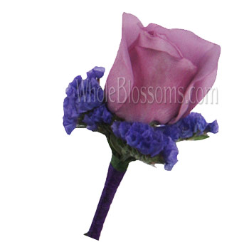 Lavender Rose Boutonniere Flower