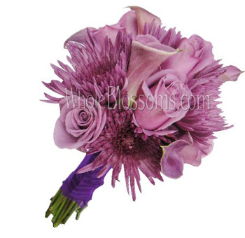 Lavender Nosegay Rose Bridal Bouquet