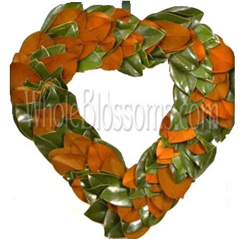 Magnolia Classic Heart Wreaths