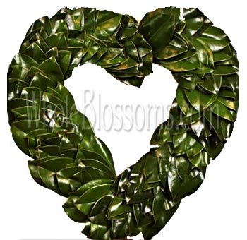 Magnolia Green Heart Wreaths