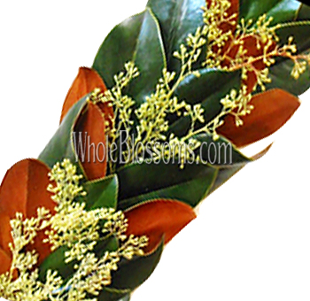 Magnolia Garland - Seeded Eucalyptus Mix - 7 inches Wide