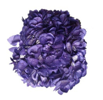 Metallic Glitter Purple Hydrangea Flowers