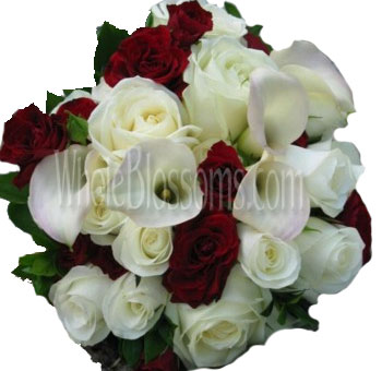 Roses and Mini Callas Wedding Flowers Package