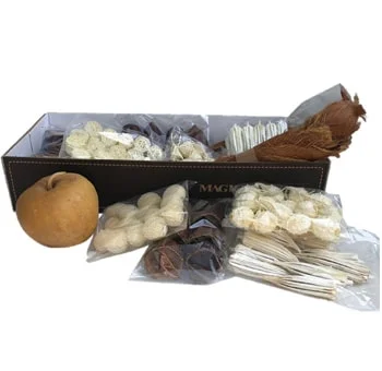 Preserved Natural Designer Box showcasing earth-toned decor items imbibing the tranquil beauty of nature.