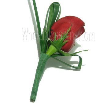 Red Rose Boutonniere Flower
