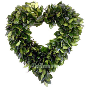Salal Heart Wreath