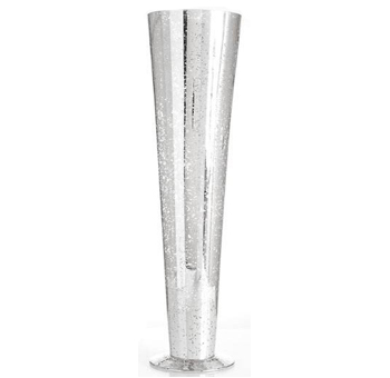 Silver Mercury Trumpet Vase