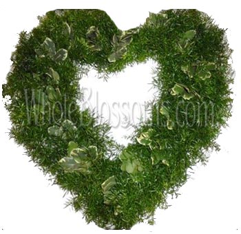 Springeri-Variegated Pittosporum Heart Wreath