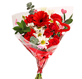 Bring On The Love Valentines Flower Bouquet