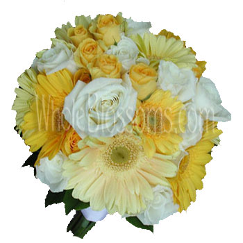 Gerberas and Roses Wedding Flowers Package