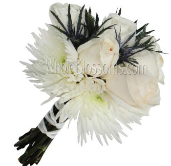 White Bridal Flower Package Bella
