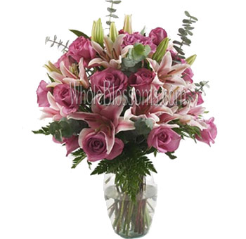 Fun-loving blackberry, lavender, and pink flowers perfect for weddings, cheerful gifts, and vibrant décor.