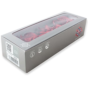 Bold Red Preserved Gardenias in a luxe box, perfect for weddings, romantic gifts, or lasting premium floral moments.