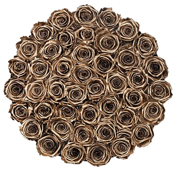 Gold Rose Collection featuring metallic gold roses, perfect for weddings, gala events, and luxurious floral arrangements with a bold, glamorous appeal.