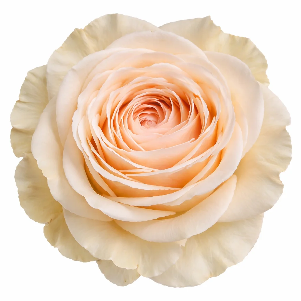 Ivory Cream Garden Rose - Priority with soft ruffled petals and a vintage bloom shape, ideal for weddings, anniversaries, and elegant floral designs.