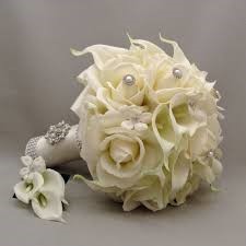 Make Bridal Bouquet from fake or silk flower