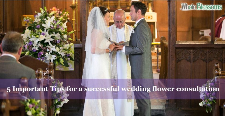 5 Important Tips for a successful wedding flower consultation