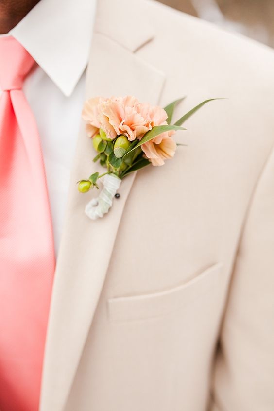 Silk Carnation Flowers Groom Bride Corsage Boutonniere Wedding Prom Decor #6 